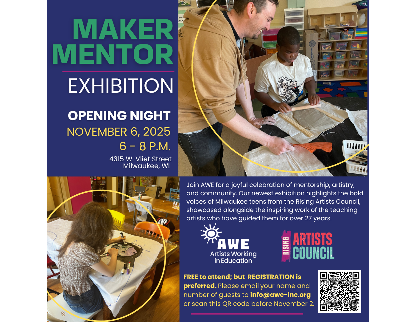 flipped 2025 Maker Mentor Exhibition Opening Night Invite.png