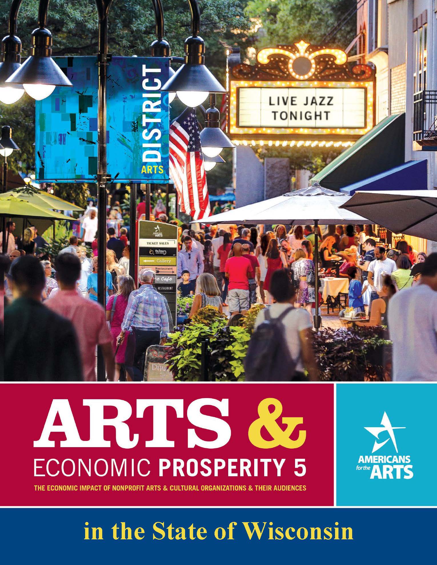 color image of the arts and economic prosperity report cover